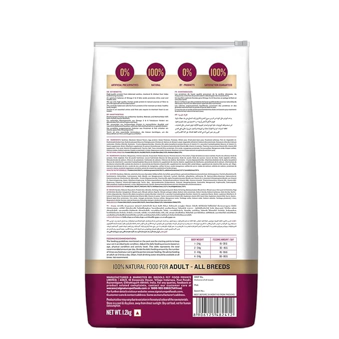 Signature Grain Zero Ocean Fish, Sardine, Mackerel 1.2kg